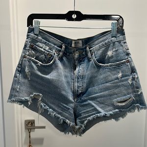 AGOLDE DENIM SHORTS